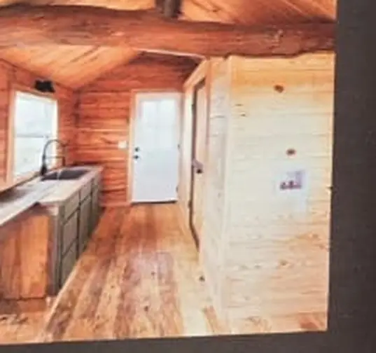 Hallway — Timberstone solid-log cabin